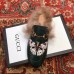 Gucci Princetown Leather Fur Slipper Black Crystal Butterfly