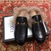 Gucci Princetown Leather Fur Slipper Black