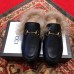 Gucci Princetown Leather Fur Slipper Black