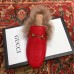 Gucci Princetown Leather Fur Slipper Red