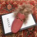 Gucci Princetown Leather Fur Slipper Pink