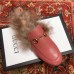 Gucci Princetown Leather Fur Slipper Pink