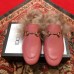 Gucci Princetown Leather Fur Slipper Pink