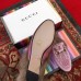 Gucci Princetown Velvet Fur Slipper With Crystals Pink