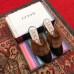 Gucci Crystal and Fur Slipper Black Runway