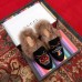 Gucci Princetown Leather Fur Slipper Black Animal And UFO