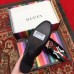 Gucci Leather Web Slipper with NY Yankees™ Patch 536794 Black 2018