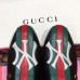 Gucci Leather Web Slipper with NY Yankees™ Patch 536794 Black 2018