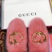 Gucci GG Princetown Mink Fur Mules Slipper Pink 2018