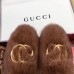 Gucci GG Princetown Mink Fur Mules Slipper Brown 2018