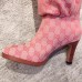 Gucci Canvas Over-the-knee Boots 523513 Pink 2018