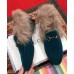 Gucci Princetown Jordaan Fur Wool Loafer 496626 Velvet Turquoise 2018