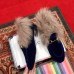 Gucci Princetown Jordaan Fur Wool Loafer 496626 Velvet Blue 2018