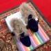 Gucci Princetown Jordaan Fur Wool Loafer 496626 Velvet Blue 2018