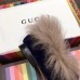 Gucci Princetown Jordaan Fur Wool Loafer 496626 Velvet Blue 2018