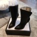 Gucci Crystal Edge Leather Boots Black 2018