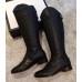 Gucci GG Leather High Boots Black 2018