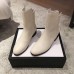 Gucci GG Leather Ankle Boots White 2018