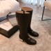 Gucci Horsebit Leather Knee Boot With Crystal 525248 Black 2018