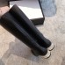 Gucci Horsebit Leather Knee Boot With Crystal 525248 Black 2018