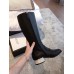 Gucci Horsebit Leather Knee Boot With Crystal 525248 Black 2018