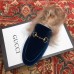 Gucci Princetown Jordaan Fur Wool Slipper Velvet Light Blue 2018