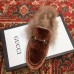 Gucci Princetown Jordaan Fur Wool Slipper Velvet Caramel 2018