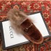 Gucci Princetown Jordaan Fur Wool Slipper Velvet Caramel 2018