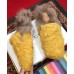 Gucci Princetown Merino Wool Fur Slipper 480064 Yellow