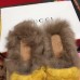 Gucci Princetown Merino Wool Fur Slipper 480064 Yellow