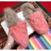 Gucci Princetown Merino Wool Fur Slipper 480064 Pink