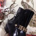 Gucci Chain Leather Boots Black 2018