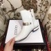 Gucci Chain Leather Boots White 2018