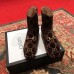 Gucci Horsebit GG Velvet Ankle Boots With Crystals Coffee 2018