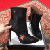 Gucci Heel 9cm Web Bee and Star Boots Black 2018