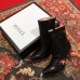 Gucci Heel 9cm Web Bee and Star Boots Black 2018