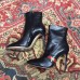 Gucci Heel 9cm Web Bee and Star Boots Black 2018