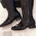 Gucci Horsebit Patent Leather High Boots Black 2018