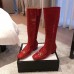 Gucci Horsebit Patent Leather High Boots Red 2018