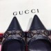 Gucci Heel 6.5cm Horsebit Pumps GG Blue 2018