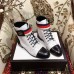 Gucci Lace-up Ankle Boots GG White with Strap 2018