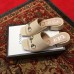 Gucci Patent Leather Horsebit 5cm Mid-Heel Slides 543188 Beige 2019