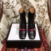 Gucci Web and Double G Leather Pearls Mid-heel Ankle Boots Black 2018