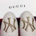 Gucci Leather Slipper with NY Yankees™ Patch White 2018