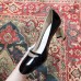 Gucci Heel 6.5cm Patent Leather Pearl Detail Pumps Black 2018