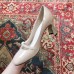 Gucci Heel 6.5cm Patent Leather Pearl Detail Pumps Nude 2018