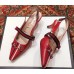 Gucci Horsebit and Sylvie Web Mid-heel Pumps 549616 Red 2018