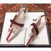 Gucci Horsebit and Sylvie Web Mid-heel Pumps 549616 White 2018