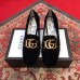 Gucci Velvet Mid-Heel Pumps Black with Double G 526465