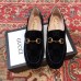 Gucci Horsebit GG Velvet Loafers/Pumps with Crystals 522698 Black